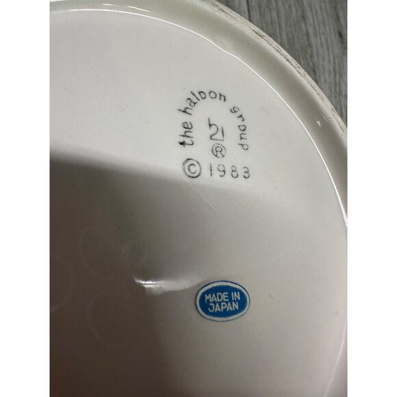 Vintage The Haldon Group Trinket Dish Covered Butterfly Top Handle 1983 Japan - Picture 8 of 10